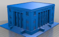 Download the .stl file and 3D Print your own Country Court House N scale model for your model train set from www.krafttrains.com.